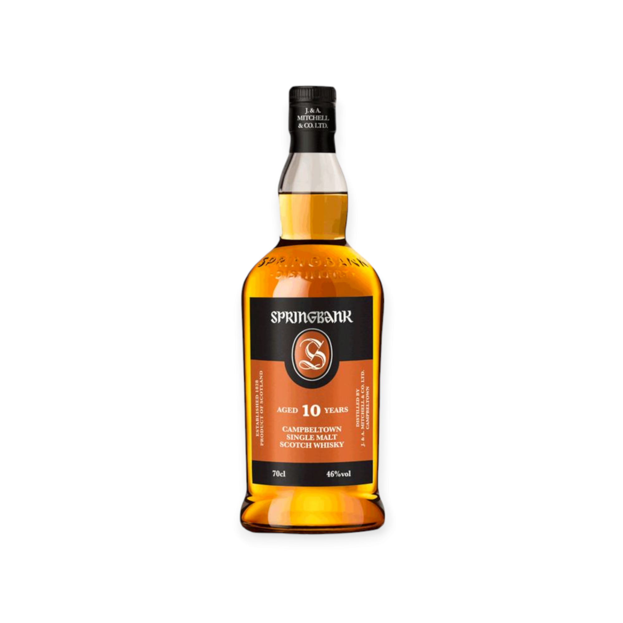 A bottle of Springbank 10yo
