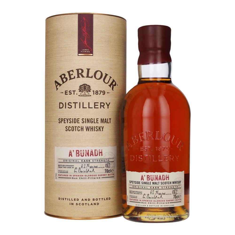A bottle of Aberlour A'Bunadh