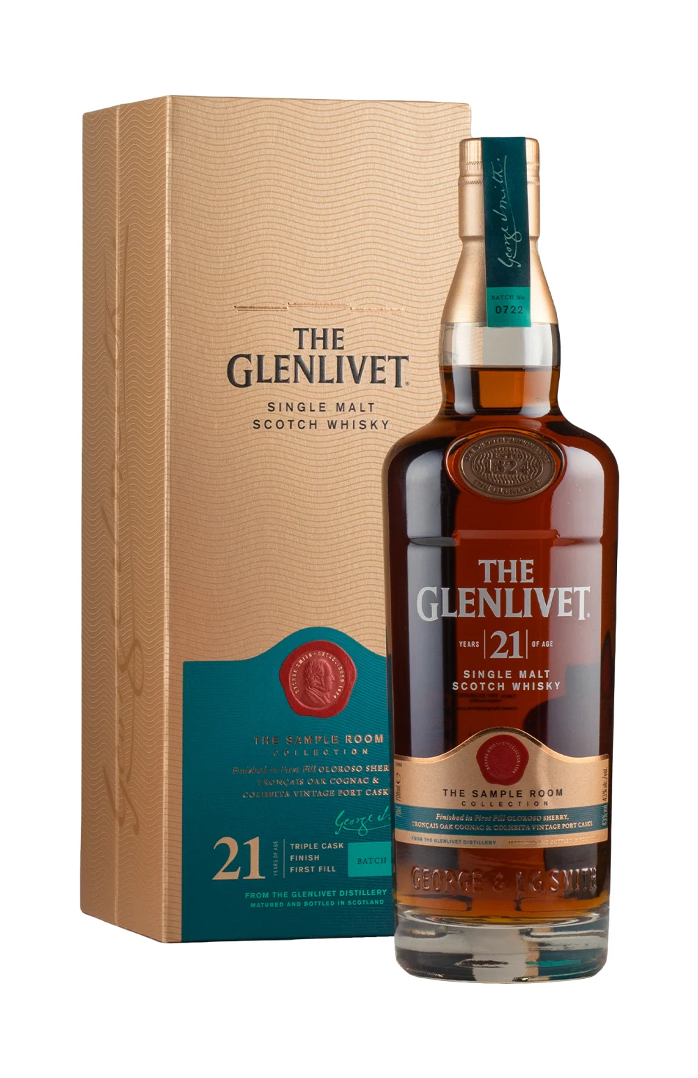 A bottle of Glenlivet 21 Year Old The Sample Room